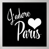 I Love Paris - J'adore Paris  Style Poster (Voorkant)