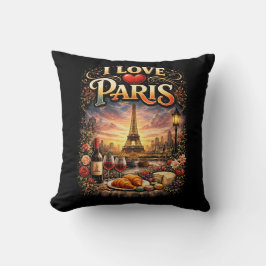 I Love Paris Kussen