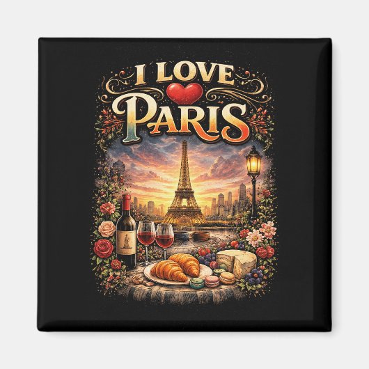 I Love Paris Magneet (Voorkant)