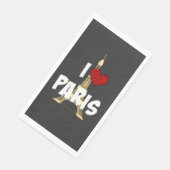 I Love Paris Paper Guest Towels Servet (Hoek)