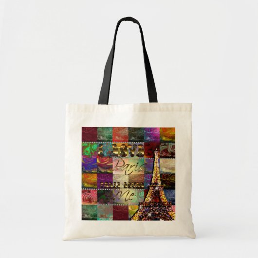 I Love Paris - Printed Bag Tote Bag (Voorkant)