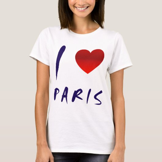 I Love Paris Shirt (Voorkant)