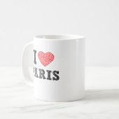 I Love Paris Sketch Koffiemok (Voorkant links)