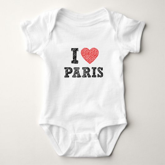 I Love Paris Sketch Romper (Voorkant)