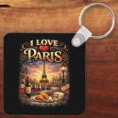 I Love Paris Sleutelhanger (Achterkant)
