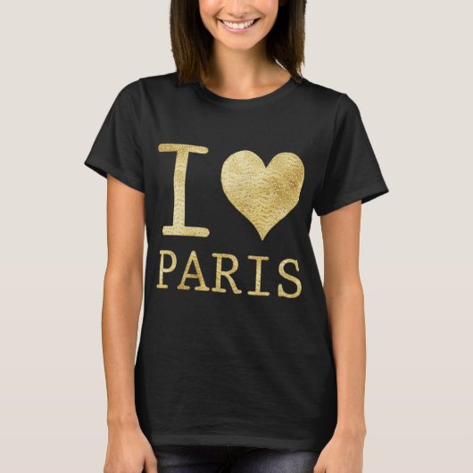 I Love Paris T Shirt (Voorkant)