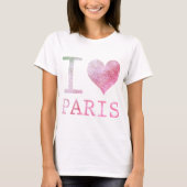 I Love Paris T shirt (Voorkant)
