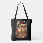 I Love Paris Tote Bag (Achterkant)