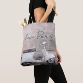 I Love Paris White Motor Scooter Tote Bag (Dichtbij)