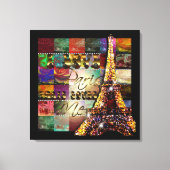 I Love Paris - Wrapped Canvas (Voorkant)