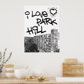 I Love Park Hill Poster (Keuken)