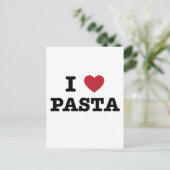 I Love Pasta Briefkaart (Staand voorkant)