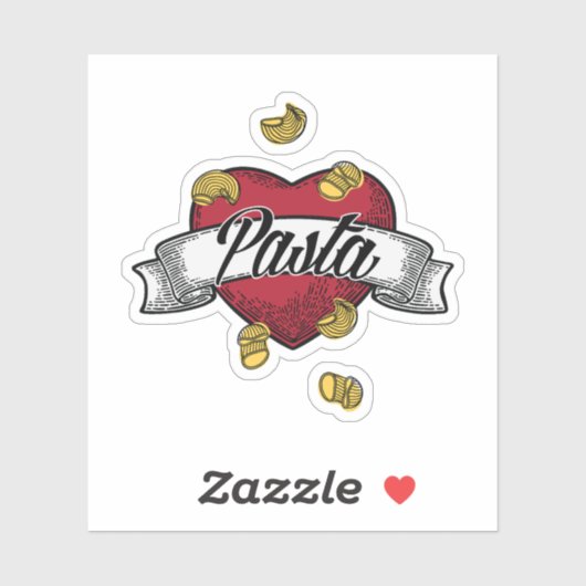I Love Pasta Sticker (Vel)