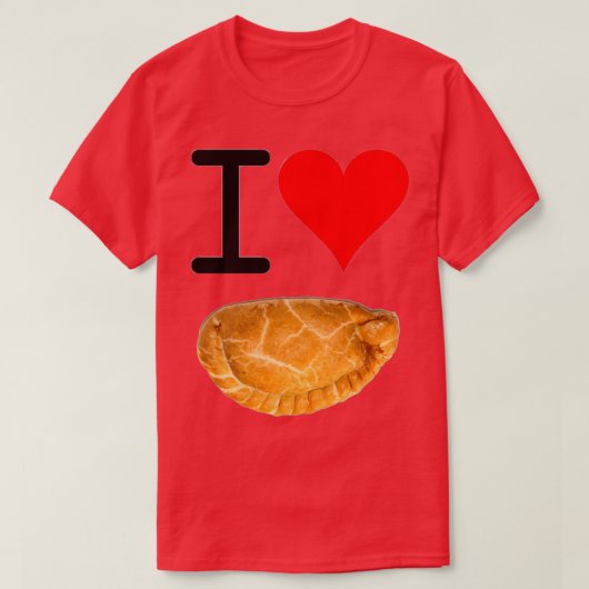 I Love Pasties T-shirt (Design voorkant)