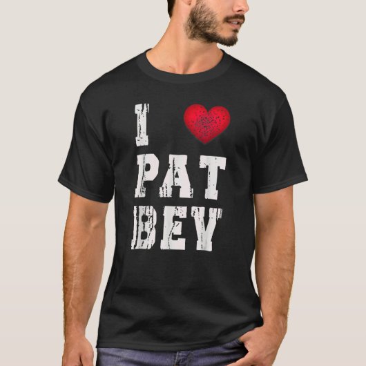 I Love Pat Bev T-shirt (Voorkant)