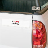 I Love Patricia Bumpersticker (Op Truck)