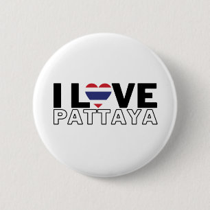 I LOVE PATTAYA - For real Pattayans Ronde Button 5,7 Cm