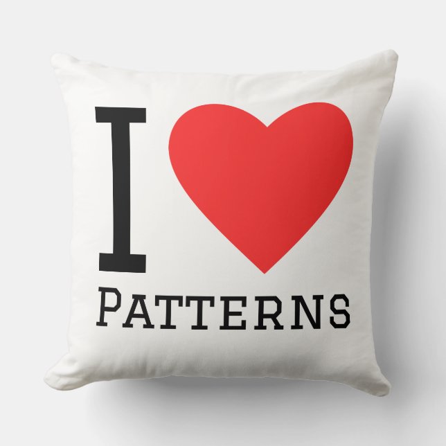 I love patterns kussen (Voorkant)