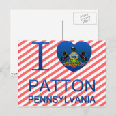 I Love Patton, PA Briefkaart (Voorkant / Achterkant)