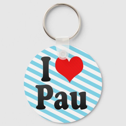 I Love Pau, France Sleutelhanger (Voorkant)