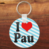 I Love Pau, France Sleutelhanger (Voorkant)