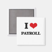 I Love Payroll Magneet (Voorkant / Achterkant)