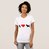 I Love PBGVs Damas T-Shirt (Voorkant volledig)