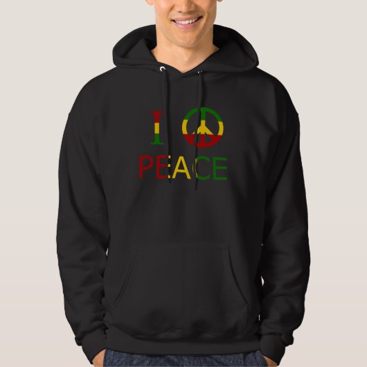 I Love Peace Hoodie (Voorkant)
