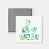 I Love Peace Magneet (Voorkant / Achterkant)