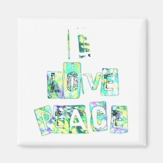 I Love Peace Magneet (Voorkant)