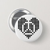I Love Peace Ronde Button 5,7 Cm (Voorkant /achterkant)