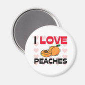 I Love Peaches Magneet (Voorkant / Achterkant)