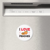I Love Peaches Magneet (Insitu (Vaatwasser))