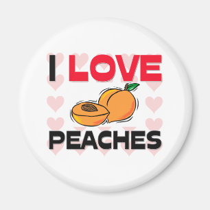 I Love Peaches Magneet