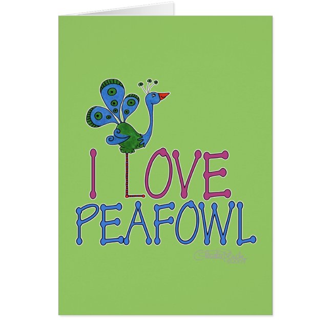 I Love Peafowl (Voorkant)