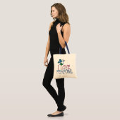 I Love Peafowl Tote Bag (Voorkant (model))