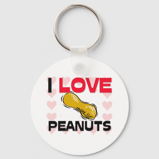 I Love Peanuts Sleutelhanger (Voorkant)