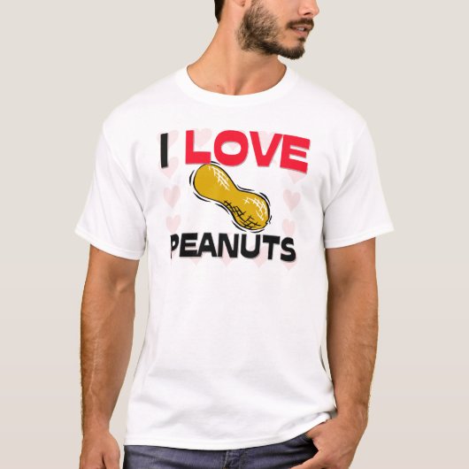 I Love Peanuts T-shirt (Voorkant)