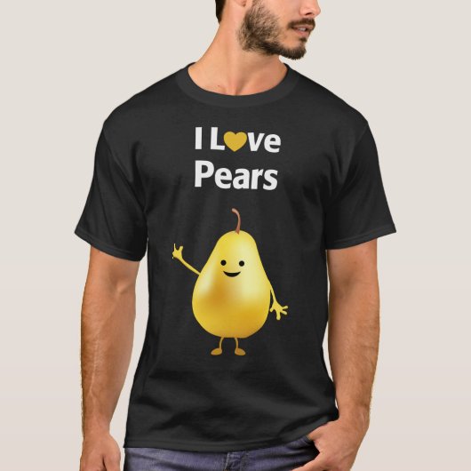 I Love Pears T-shirt (Voorkant)