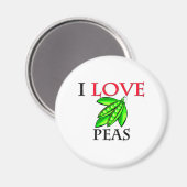 I Love Peas Magneet (Voorkant / Achterkant)