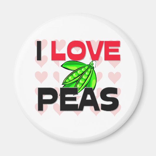 I Love Peas Magneet (Voorkant)