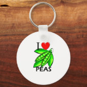 I Love Peas Sleutelhanger (Voorkant)