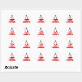 I Love Penguin Ronde Sticker (Vel)