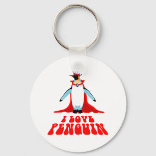 I Love Penguin Sleutelhanger