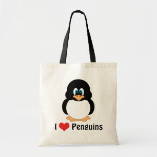I Love Penguins Bag Tote Bag