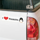 I Love Penguins Bumpersticker (Op Truck)