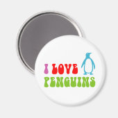 I Love Penguins Magneet (Voorkant / Achterkant)