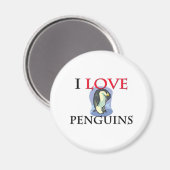 I Love Penguins Magneet (Voorkant / Achterkant)