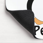 I Love Penguins Mousepad Muismat (Hoek)