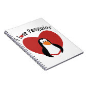 I Love Penguins Notitieboek (Rechterzijde)